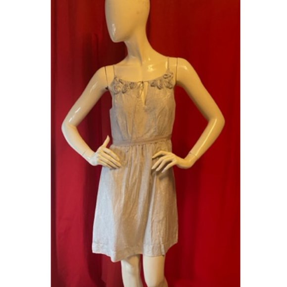 Ann Taylor Loft Blue Silk Blend Dress Size 4 - Picture 3 of 9